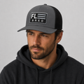 Florida Trucker Hat | FL BRED Embroidered Mesh Snapback | Florida BRED