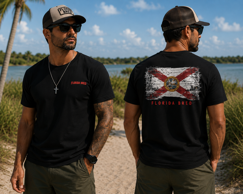 Florida Graphic T Shirt | Old Glory Heritage Tee | Florida BRED