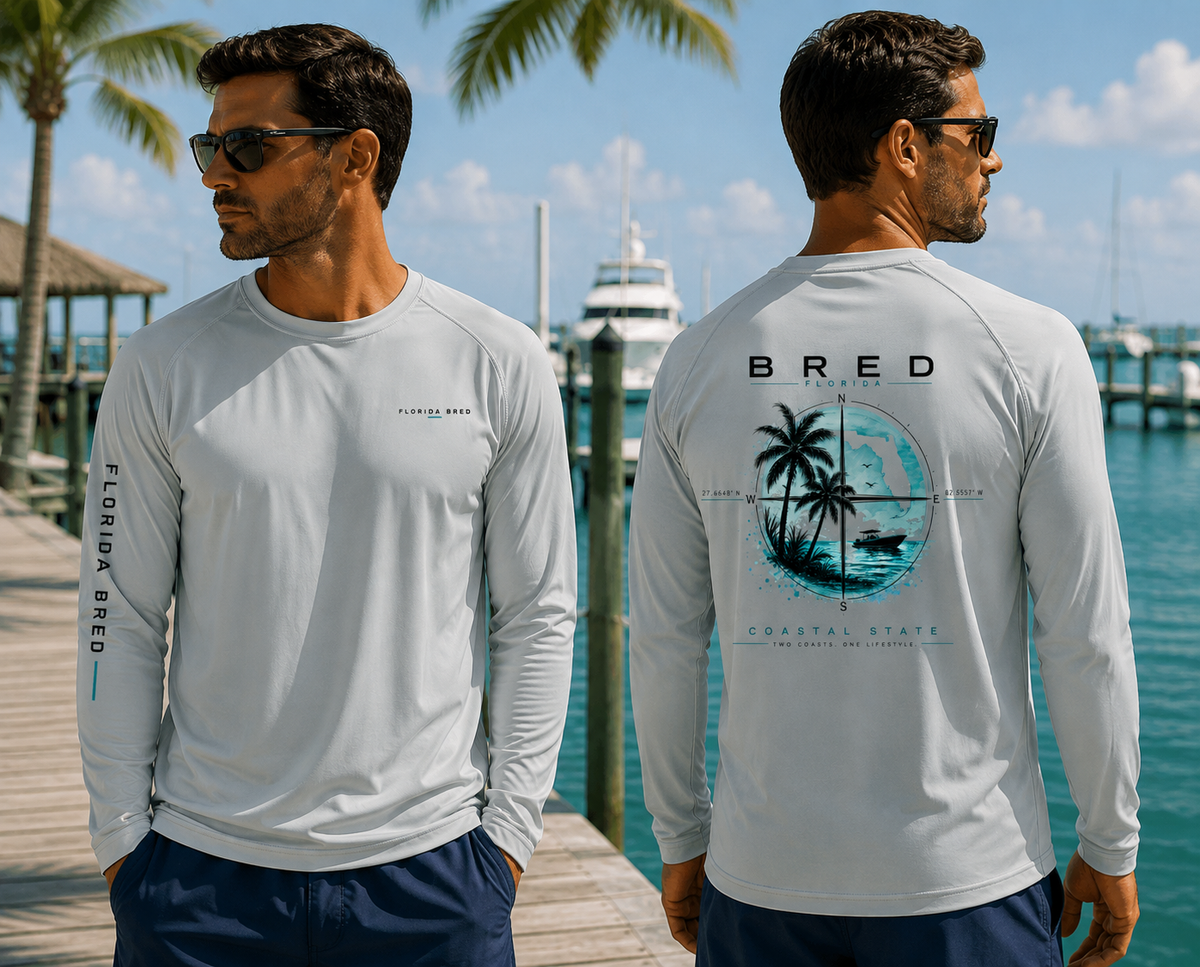 Coastal State Compass Performance Fishing Shirt