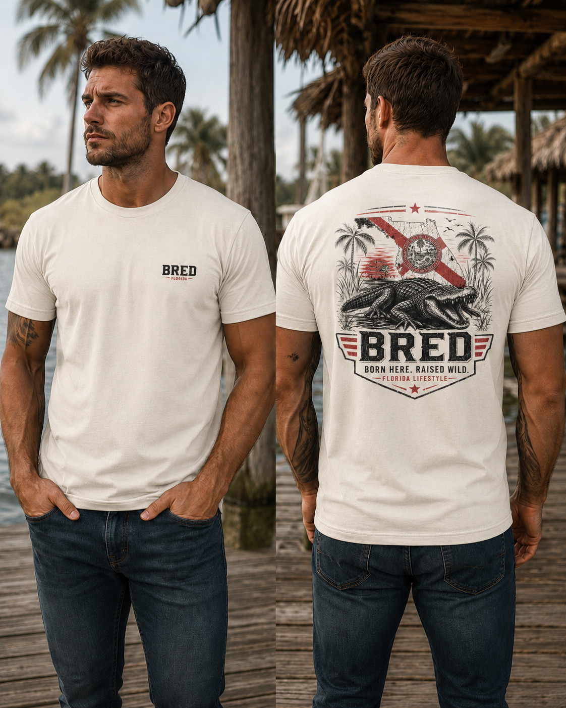 Raised Wild Gator Heritage Tee